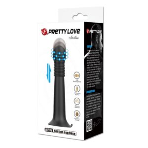 Pretty Love Stella — Thrusting Dildo, Suction Cup, Black — Dildos — view 2