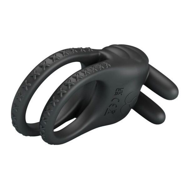 Pretty Love Sini — Vibrating Cock Ring, Rechargeable, Black — Cock Rings — view 4