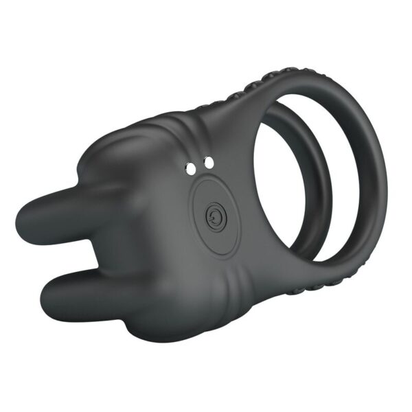 Pretty Love Sini — Vibrating Cock Ring, Rechargeable, Black — Cock Rings — view 6
