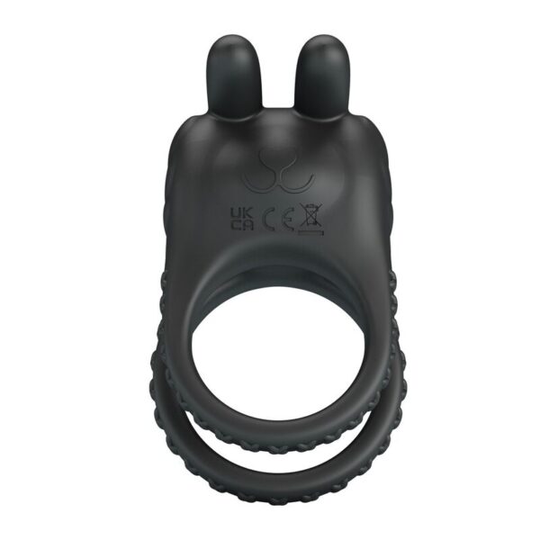 Pretty Love Sini — Vibrating Cock Ring, Rechargeable, Black — Cock Rings — view 9