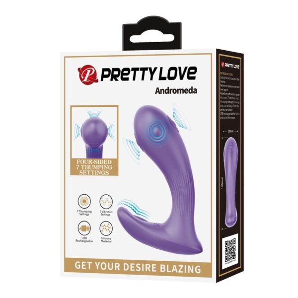 Pretty Love Andromeda — Wearable Vibrator, Rechargeable, Purple — G-Spot Vibrators — view 6