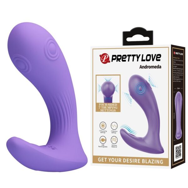 Pretty Love Andromeda — Wearable Vibrator, Rechargeable, Purple — G-Spot Vibrators — view 9
