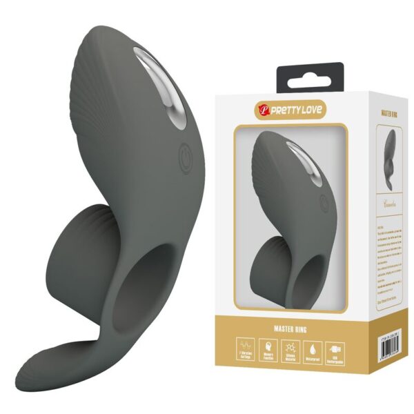 Pretty Love — Vibrating Cock Ring, Dual Stimulation, Adjustable — Cock Rings — view 5
