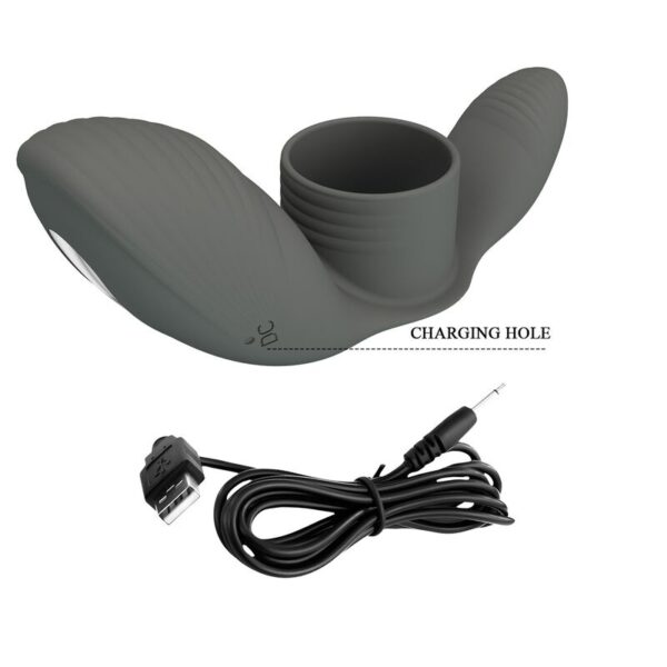 Pretty Love — Vibrating Cock Ring, Dual Stimulation, Adjustable — Cock Rings — view 10