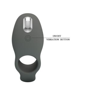 Pretty Love — Vibrating Cock Ring, Dual Stimulation, Adjustable — Cock Rings — view 4
