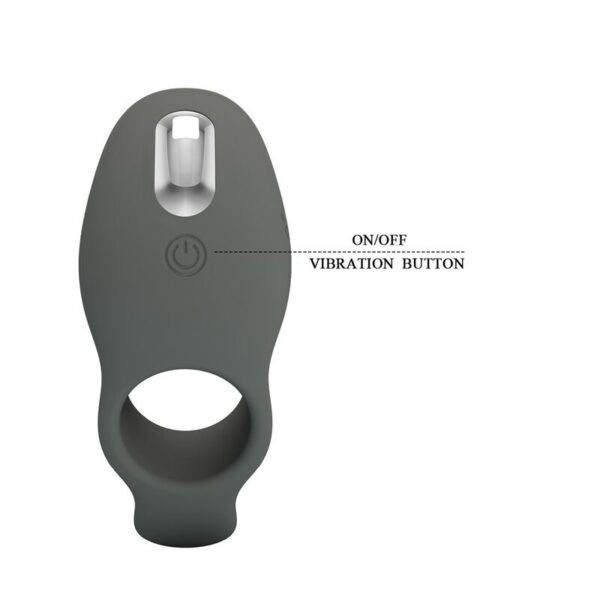 Pretty Love — Vibrating Cock Ring, Dual Stimulation, Adjustable — Cock Rings — view 4