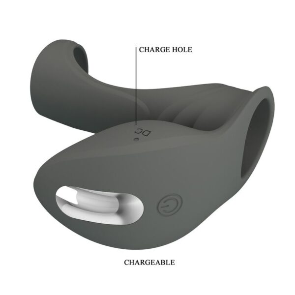 Pretty Love — Vibrating Cock Ring, Rechargeable, Dual Stimulator — Cock Rings — view 8