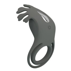 Pretty Love — Vibrating Cock Ring, Flexible Tips, Black — Cock Rings