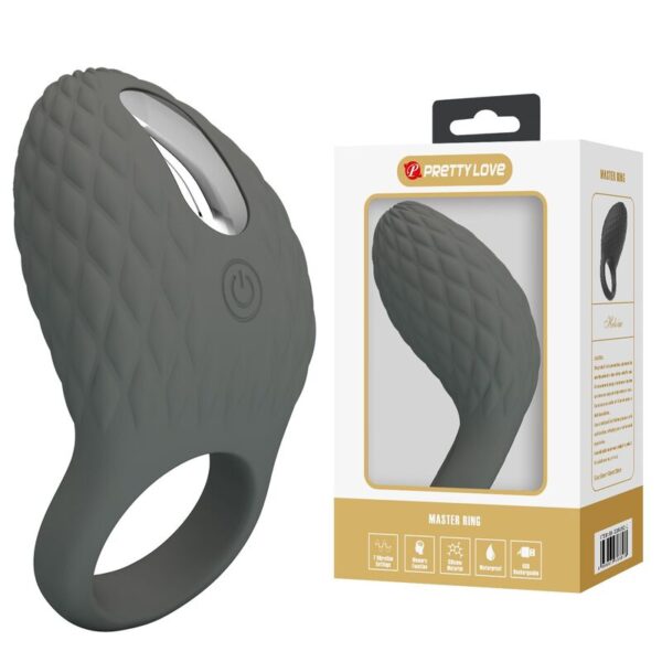 Pretty Love — Vibrating Cock Ring, Rechargeable, Textured — Cock Rings — view 4