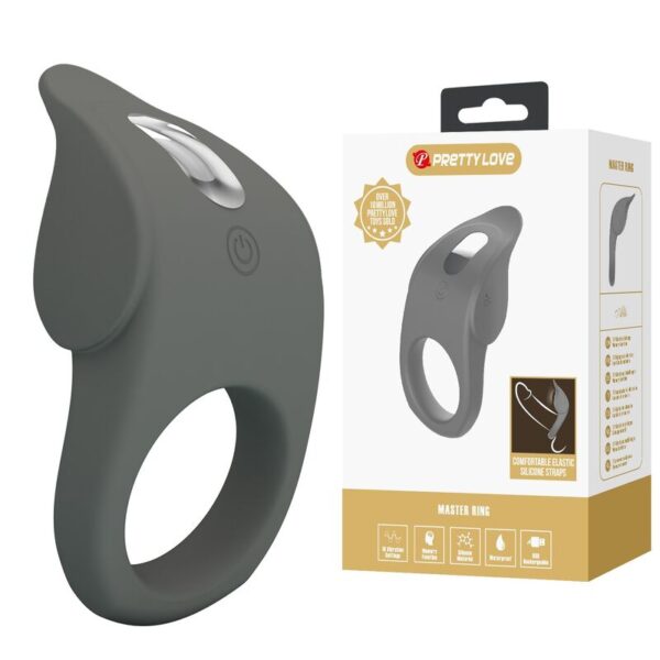 Pretty Love — Vibrating Cock Ring, Rechargeable, Stretchy — Cock Rings — view 9