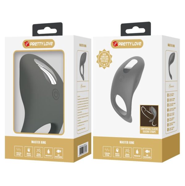 Pretty Love — Vibrating Cock Ring, Waterproof, Soft Silicone — Cock Rings — view 6