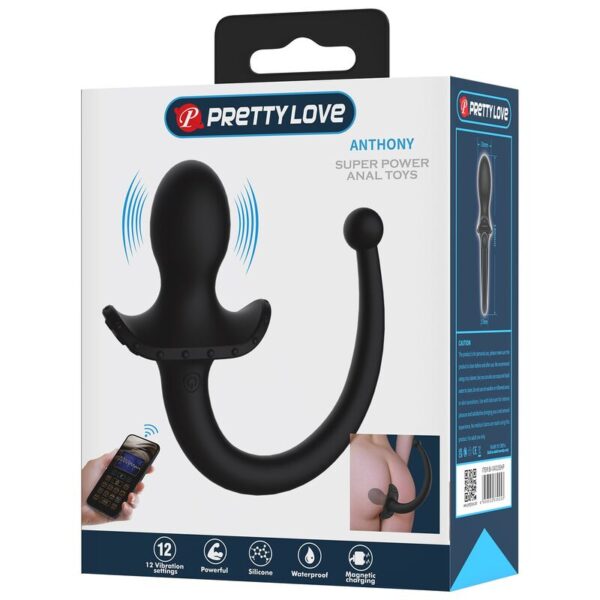 Pretty Love Anthony — Anal Vibrator, App-Controlled, Black — view 19