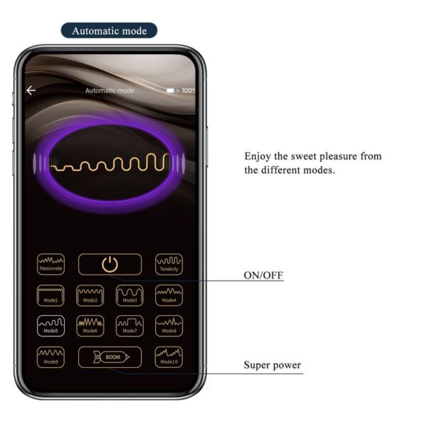 Pretty Love Anthony — Anal Vibrator, App-Controlled, Black — view 10