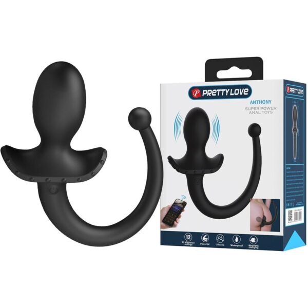 Pretty Love Anthony — Anal Vibrator, App-Controlled, Black — view 6