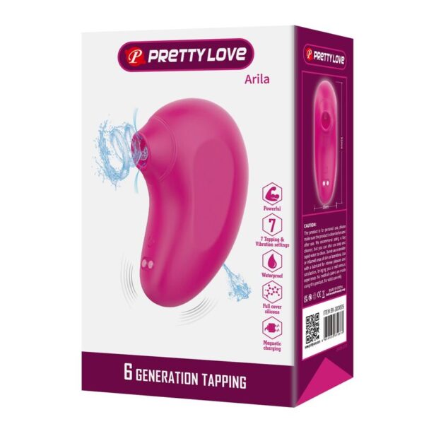 Pretty Love Arila — Clit Sucker, Rechargeable, Pink — Clitoral Stimulators — view 5