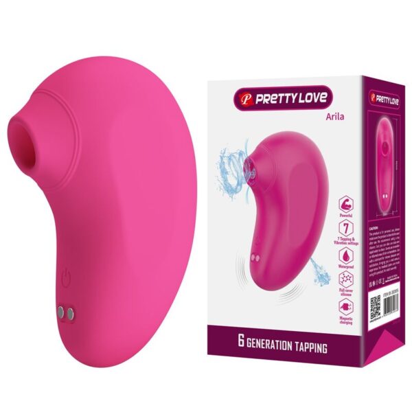 Pretty Love Arila — Clit Sucker, Rechargeable, Pink — Clitoral Stimulators — view 3