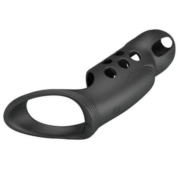 Pretty Love Craig — Vibrating Penis Sleeve, Rechargeable, Black — Cock Rings — view 10