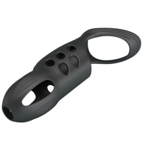 Pretty Love Craig — Vibrating Penis Sleeve, Rechargeable, Black — Cock Rings — view 4