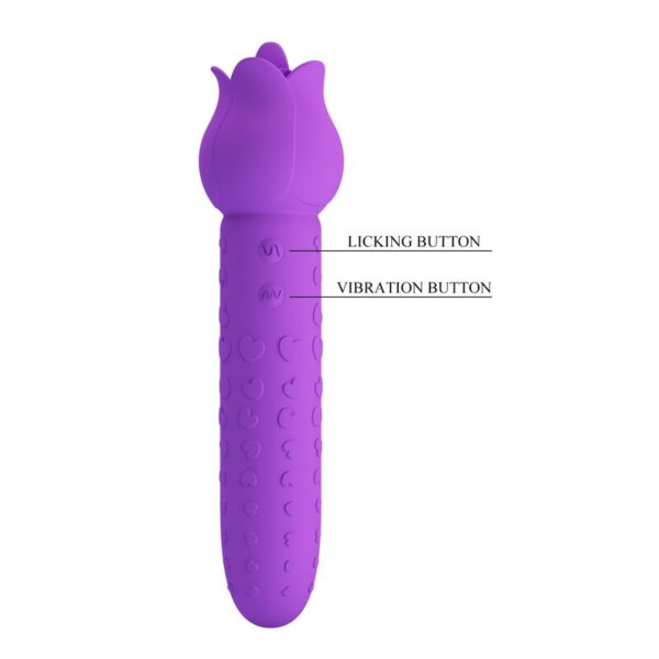 Pretty Love Dannell — Tongue Vibrator, Rechargeable, Purple — Clitoral Stimulators — view 5