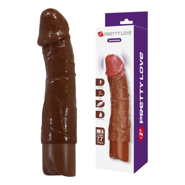 Pretty Love Donald — Realistic Vibrator, 19.5 cm, Brown — Realistic Vibrators — view 9