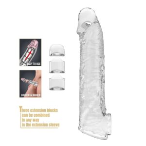 Pretty Love — Penis Extension Sleeve, 26 cm, Transparent — Penis Accessories