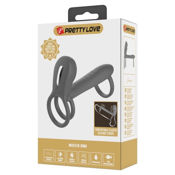 Pretty Love — Vibrating Penis Sleeve, Licking Effect — Cock Rings — view 7