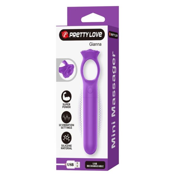 Pretty Love Giana — Mini Vibrator, Rechargeable, Purple — Mini Vibrators — view 6