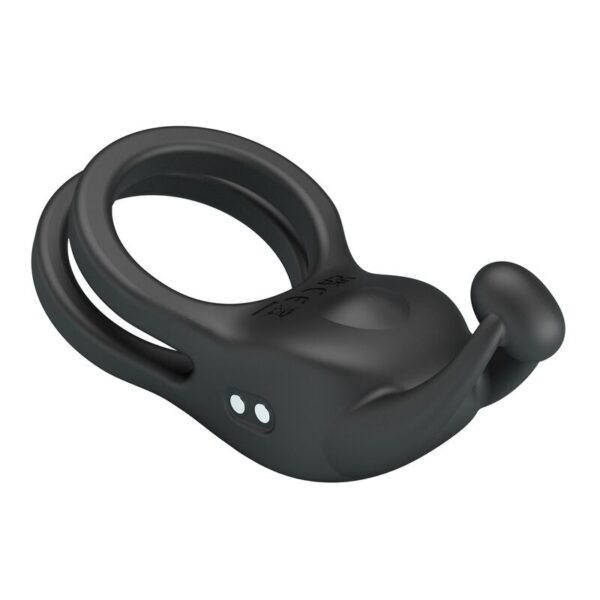 Pretty Love Goodwin — Vibrating Cock Ring, Rechargeable, Black — Cock Rings — view 8