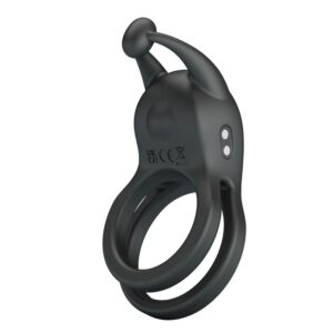 Pretty Love Goodwin — Vibrating Cock Ring, Rechargeable, Black — Cock Rings — view 4