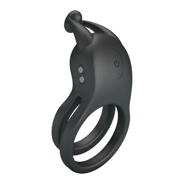 Pretty Love Goodwin — Vibrating Cock Ring, Rechargeable, Black — Cock Rings — view 6