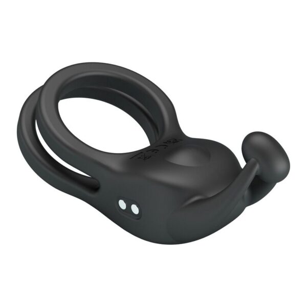 Pretty Love Goodwin — Vibrating Cock Ring, Rechargeable, Black — Cock Rings — view 7