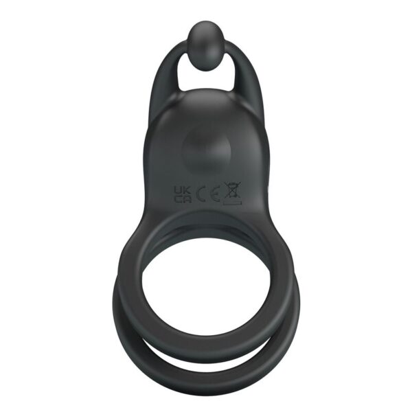 Pretty Love Goodwin — Vibrating Cock Ring, Rechargeable, Black — Cock Rings — view 5