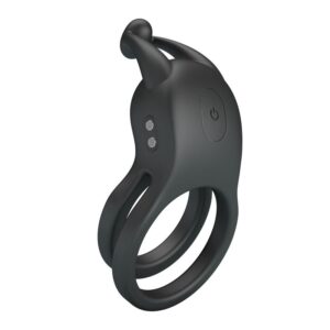Pretty Love Goodwin — Vibrating Cock Ring, Rechargeable, Black — Cock Rings