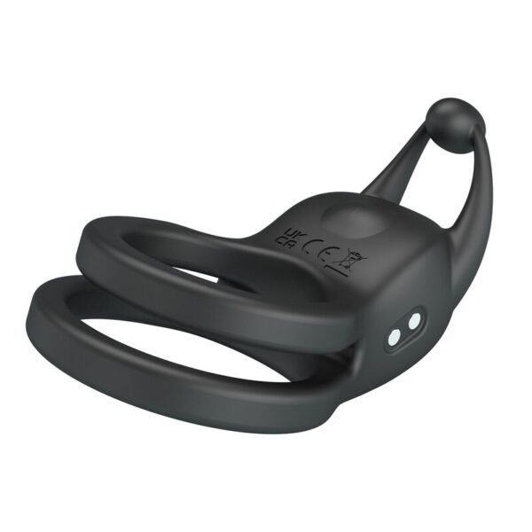 Pretty Love Goodwin — Vibrating Cock Ring, Rechargeable, Black — Cock Rings — view 11