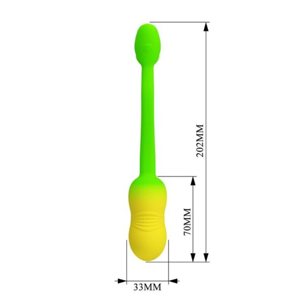 Pretty Love Pulsen — Vibrating Egg, App-Controlled, Green-Yellow — App-Controlled Sex Toys — view 13