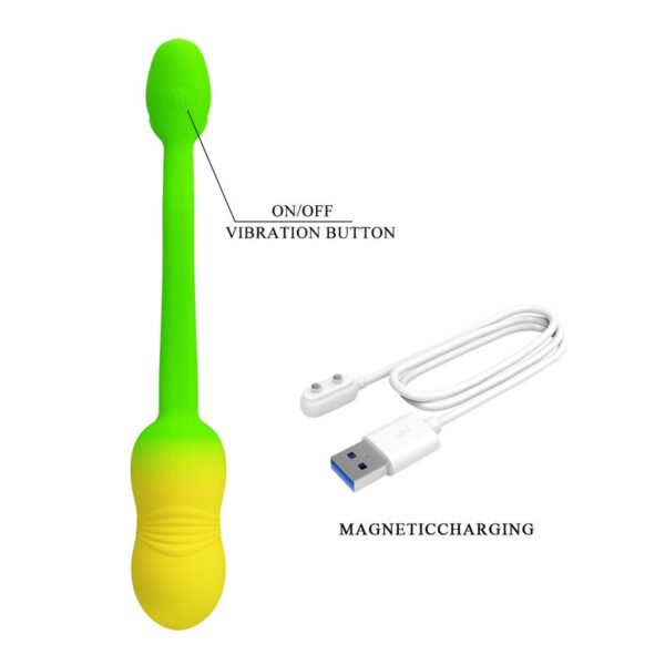 Pretty Love Pulsen — Vibrating Egg, App-Controlled, Green-Yellow — App-Controlled Sex Toys — view 14