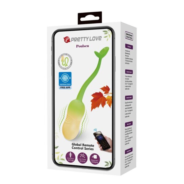 Pretty Love Pulsen — Vibrating Egg, App-Controlled, Green-Yellow — App-Controlled Sex Toys — view 20