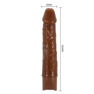 Pretty Love Leonardo — Realistic Vibrator, 20 cm, Brown — Realistic Vibrators — view 4