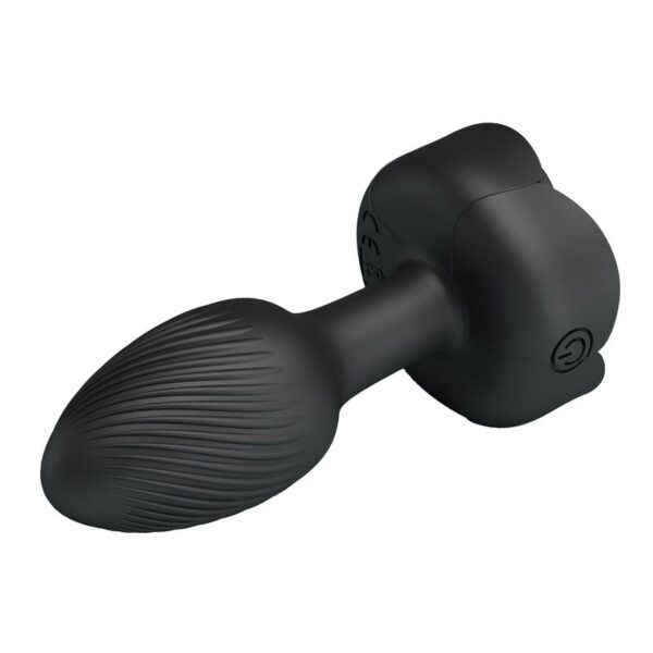 Pretty Love — Vibrating Butt Plug, Waterproof, Black — Anal — view 6