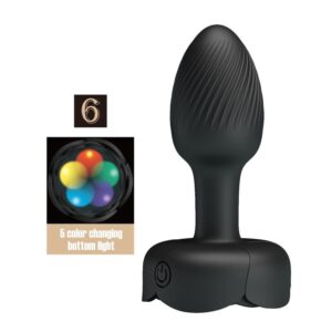 Pretty Love — Vibrating Butt Plug, Waterproof, Black — Anal