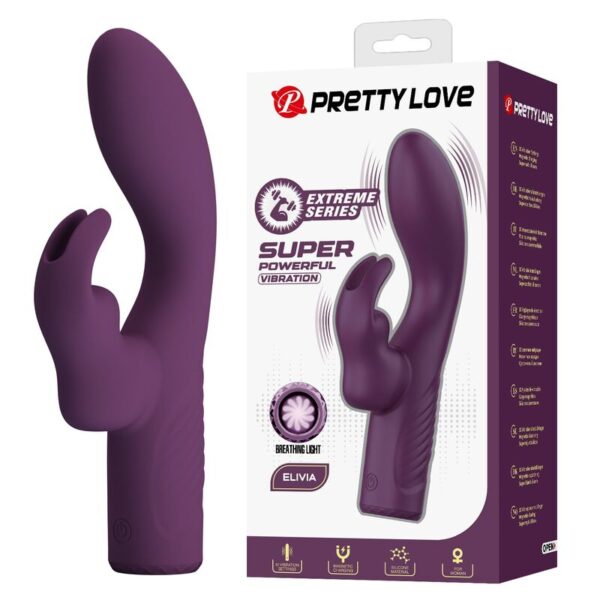 Pretty Love Olivia — Rabbit Vibrator, Rechargeable, Purple — Rabbit Vibrators — view 2