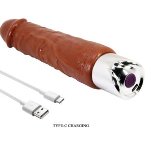 Pretty Love Pro — Realistic Vibrator, 23.5 cm, Brown — Realistic Vibrators — view 3