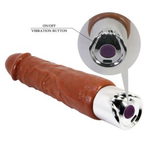 Pretty Love Pro — Realistic Vibrator, 23.5 cm, Brown — Realistic Vibrators
