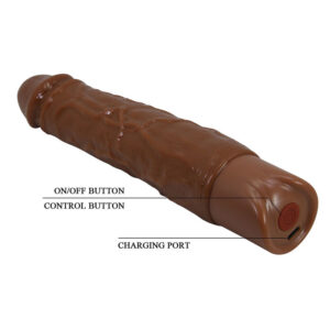 Pretty Love Owen — Realistic Vibrator, 22.5 cm, Brown — Realistic Vibrators — view 3