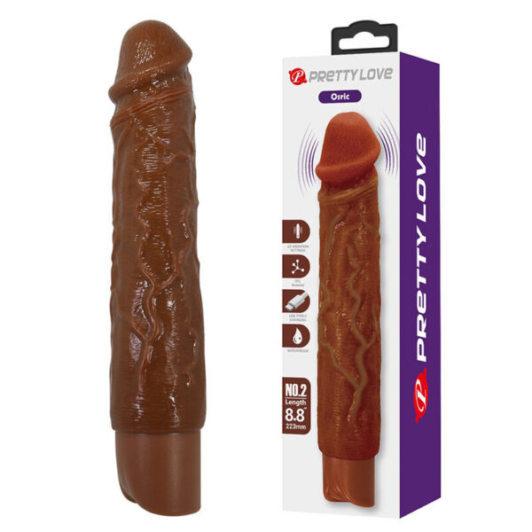 Pretty Love Owen — Realistic Vibrator, 22.5 cm, Brown — Realistic Vibrators — view 4