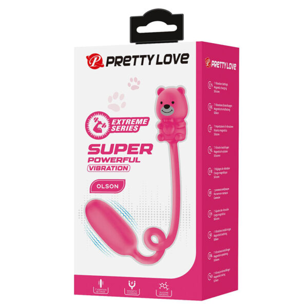 Pretty Love Olson — Vibrating Egg, Silicone, Pink — Clitoral Stimulators — view 4