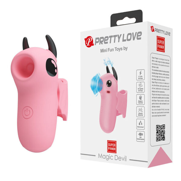Pretty Love Magic Devil — Clitoral Stimulator, Silicone, Pink — Clitoral Stimulators — view 2