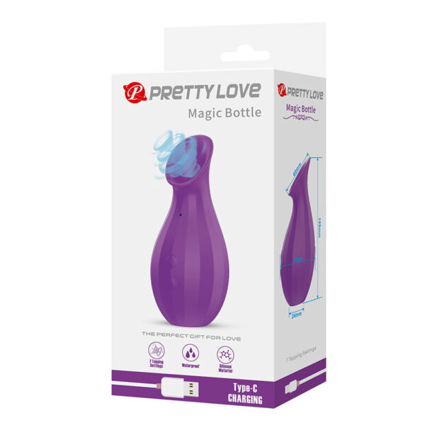 Pretty Love Magic Bottle — Clit Sucker, Rechargeable, Purple — Clitoral Stimulators — view 11