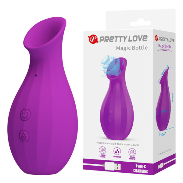Pretty Love Magic Bottle — Clit Sucker, Rechargeable, Purple — Clitoral Stimulators — view 3