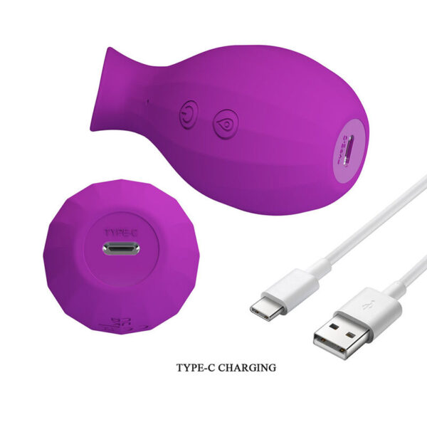 Pretty Love Magic Bottle — Clit Sucker, Rechargeable, Purple — Clitoral Stimulators — view 9